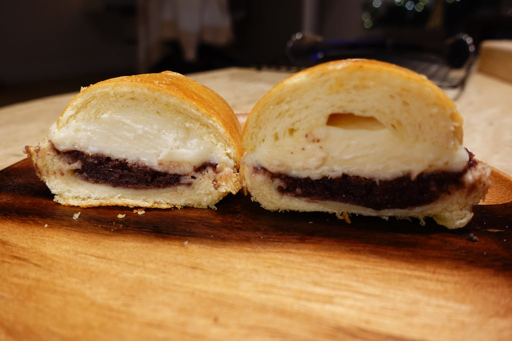 Mochi and Read Bean Paste Salt Bread