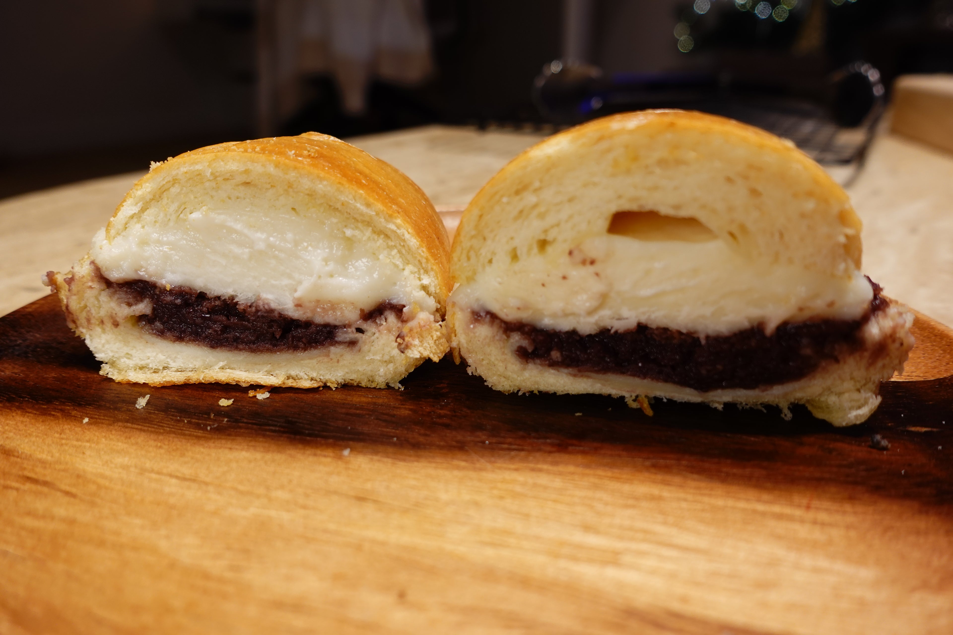 Mochi and Read Bean Paste Salt Bread