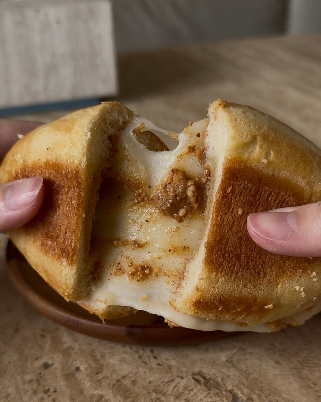 Mochi and Peanut Butter Salt Bread