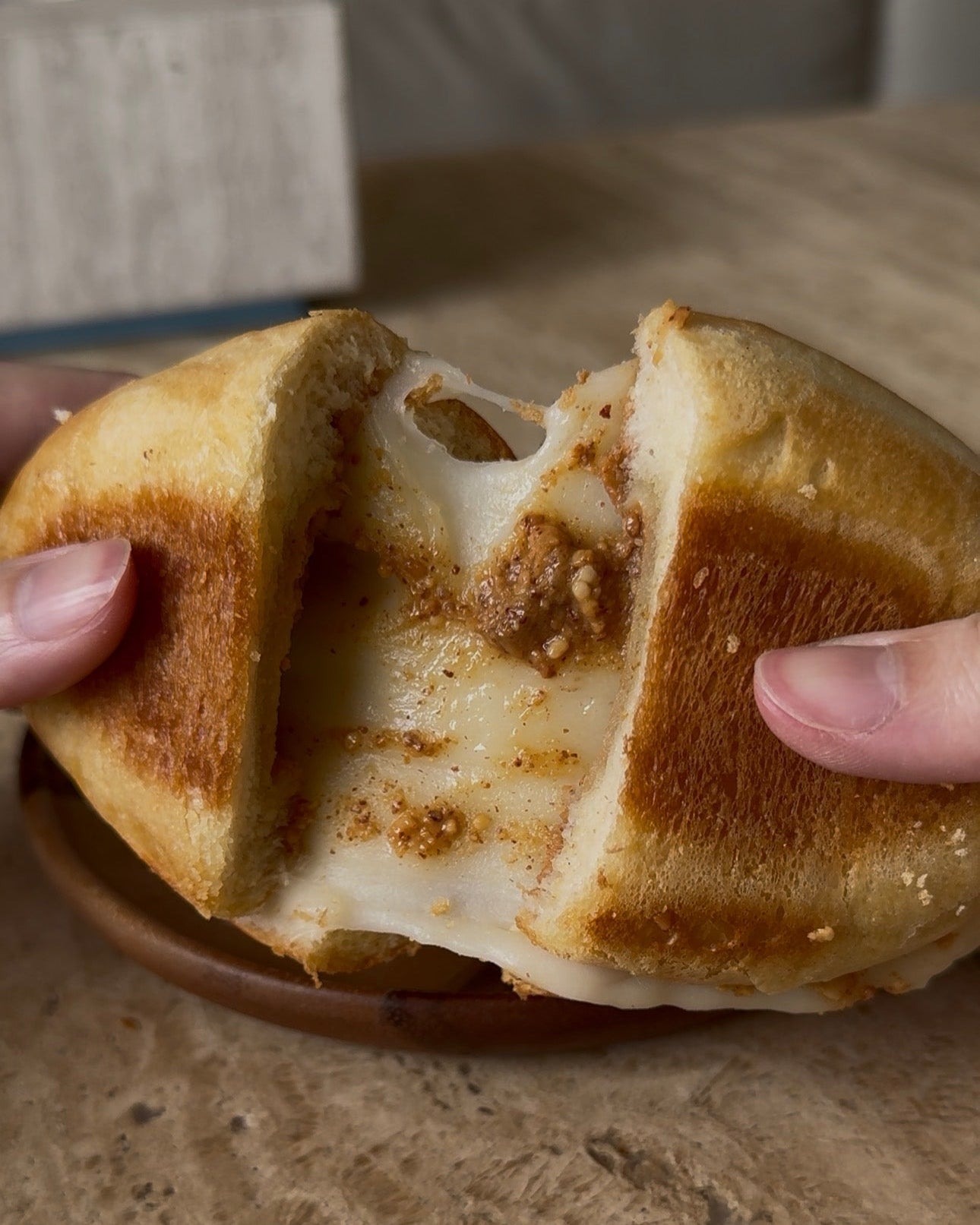 Mochi and Peanut Butter Salt Bread